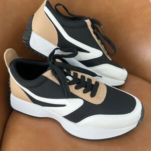 Dolce Vita Black and White Sneakers